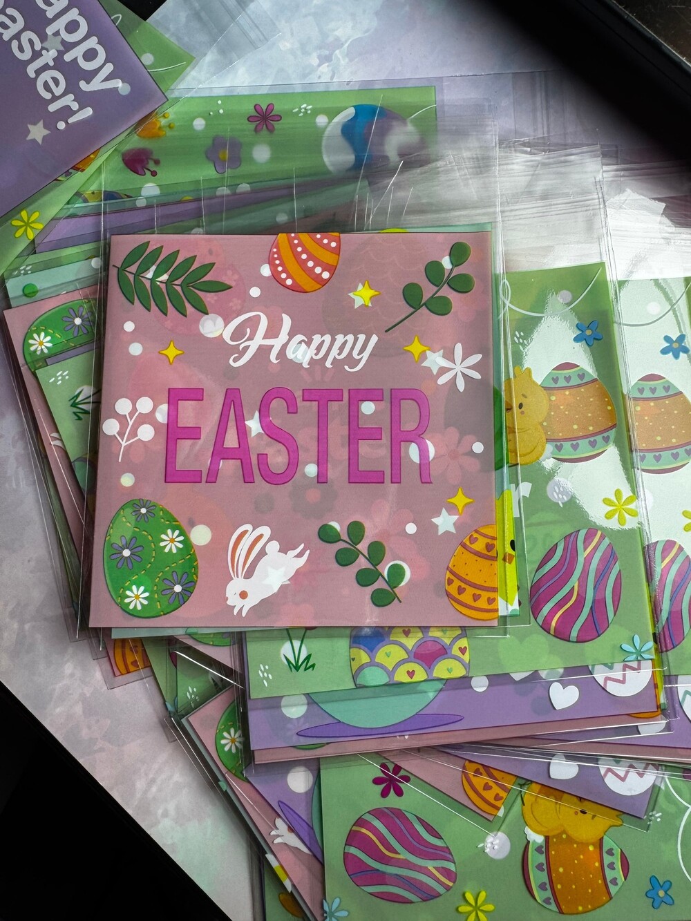 ★ 50 Happy Easter 4x6 Cards Assorted Spring Designs Individually Wrapped